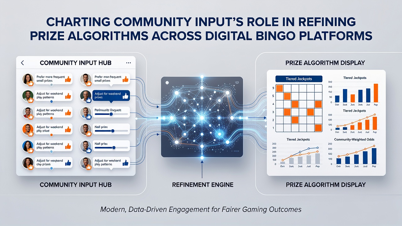 Analytics dashboard displaying player feedback metrics linked to bingo prize pool modifications