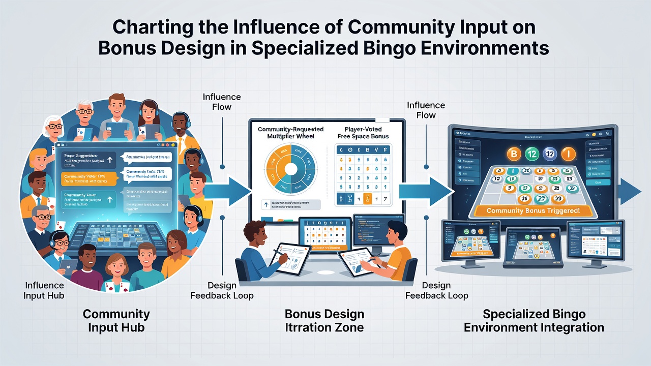 Developers reviewing community feedback graphs while updating bonus parameters in bingo software