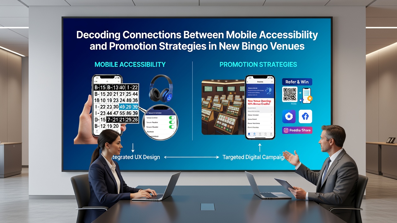 Mobile interface showing bingo promotions integrated with venue accessibility features