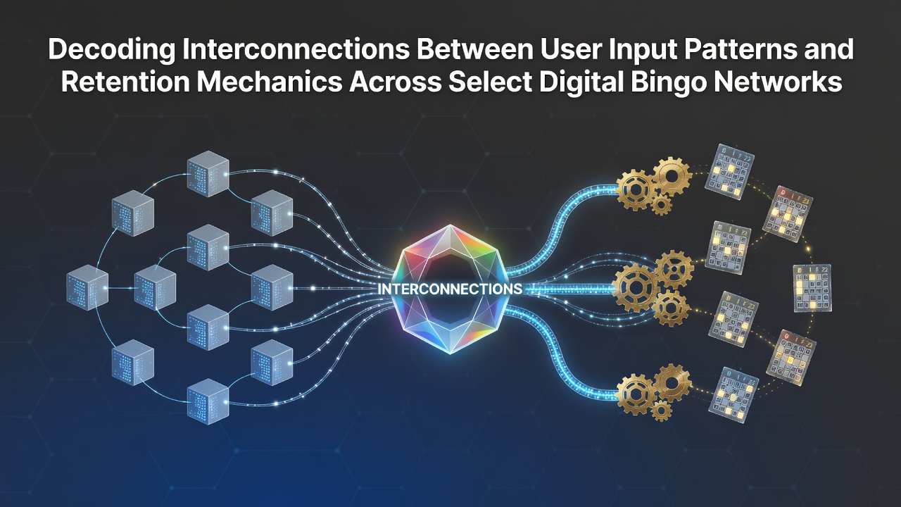 Visualization of user input patterns mapped against retention metrics in digital bingo networks