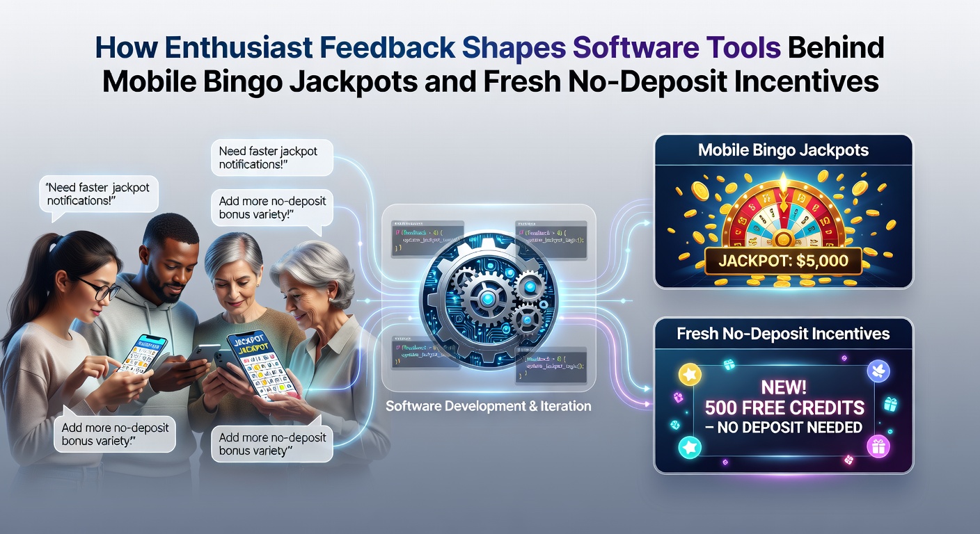Mobile bingo app interface showing jackpot meters and feedback submission options on a smartphone screen
