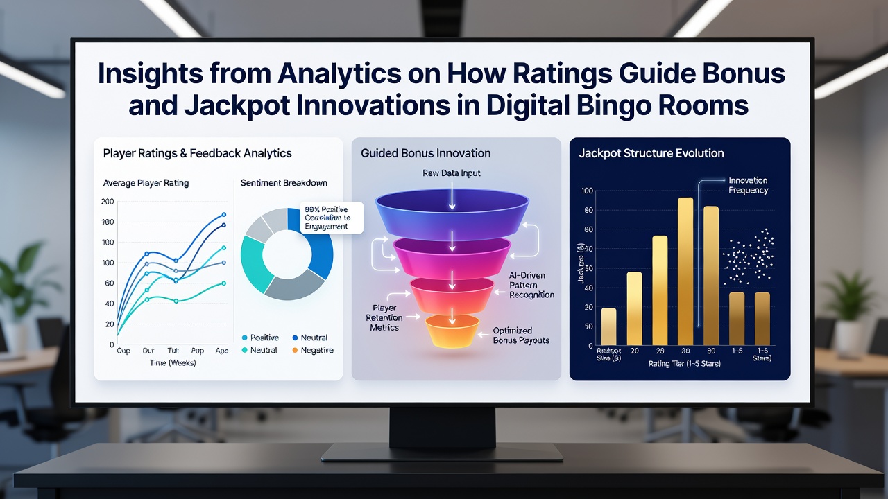 Data visualization showing player rating trends influencing jackpot pool adjustments and bonus feature rollouts